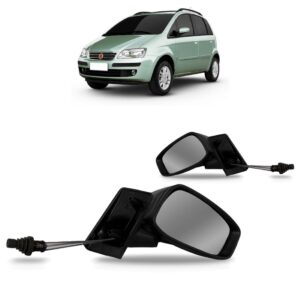 Par Retrovisor Para Fiat Idea 2005 2006 A 2011 C/ Controle