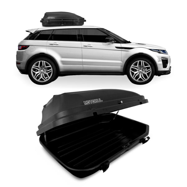 Baú Maleiro De Teto Motobul 270 Litros LAND-ROVER-EVOQUE Preto