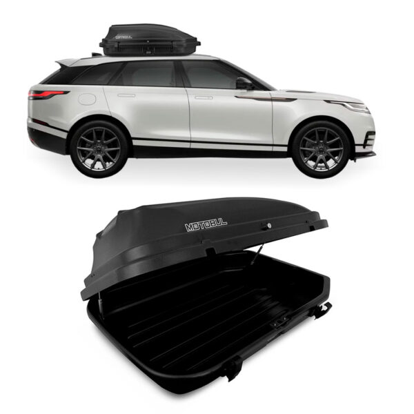 Baú Maleiro De Teto Motobul 270 Litros LANDROVER-VELAR Preto