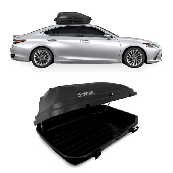 Baú Maleiro De Teto Motobul 270 Litros LEXUS-ES-300H Preto