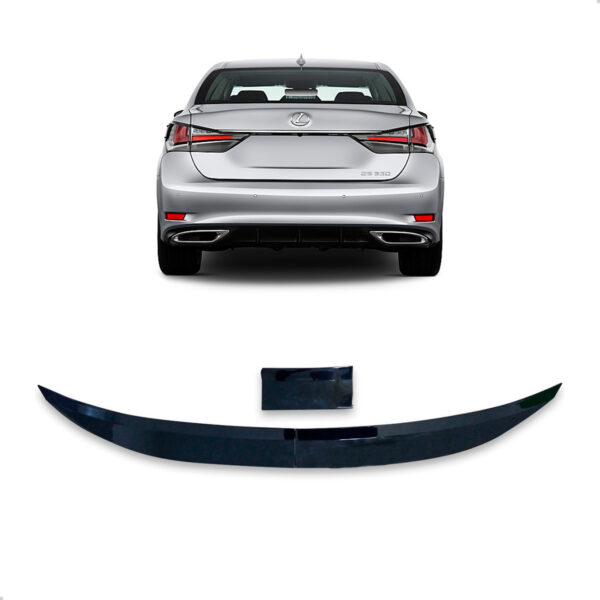 Aerofólio Para LEXUS GS 350 Sedan Black Piano Autocolante