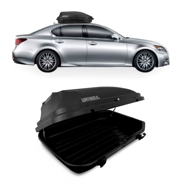 Baú Maleiro De Teto Motobul 270 Litros LEXUS-GS-350 Preto