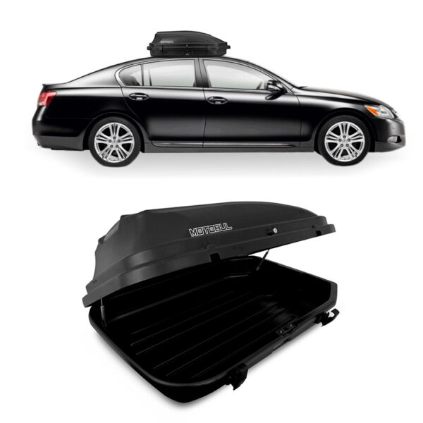 Baú Maleiro De Teto Motobul 270 Litros LEXUS-GS-450H Preto
