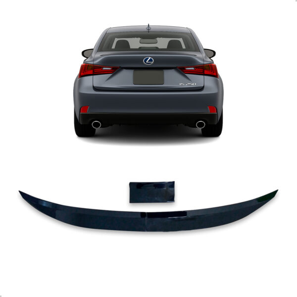 Aerofólio Para LEXUS IS 250 Sedan Black Piano Autocolante