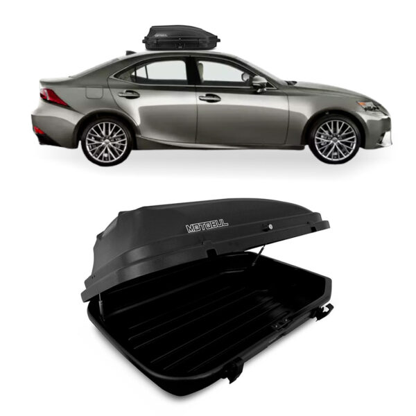 Baú Maleiro De Teto Motobul 270 Litros LEXUS-LS-250 Preto