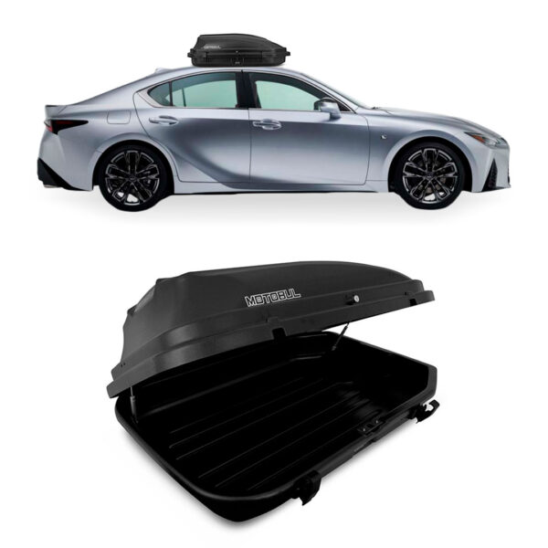 Baú Maleiro De Teto Motobul 270 Litros LEXUS-IS-300 Preto
