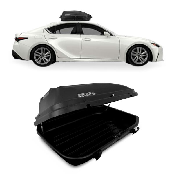Baú Maleiro De Teto Motobul 270 Litros LEXUS-IS-350 Preto