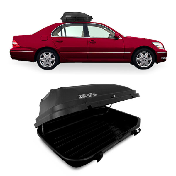 Baú Maleiro De Teto Motobul 270 Litros LEXUS-LS-430 Preto