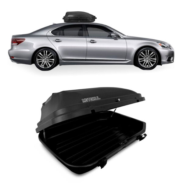 Baú Maleiro De Teto Motobul 270 Litros LEXUS-LS-460 Preto