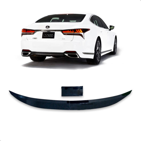 Aerofólio Para LEXUS LS 500 Sedan Black Piano Autocolante