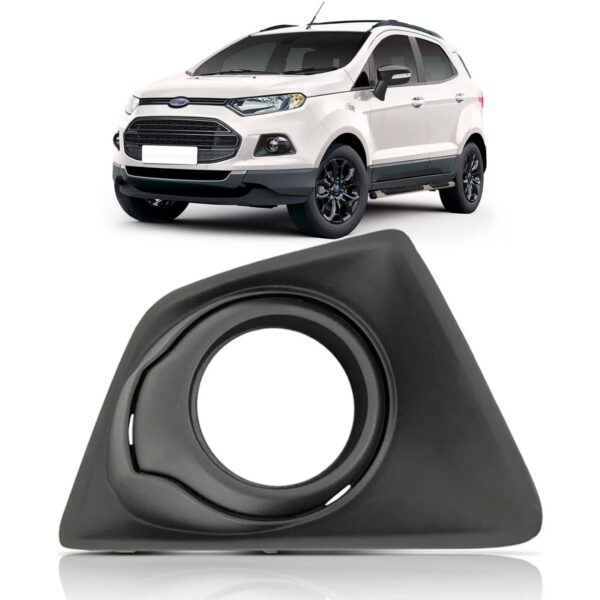 Tela Frontal Moldura Milha Ecosport 13 14 15 16 17 Com Furo Lado Direito
