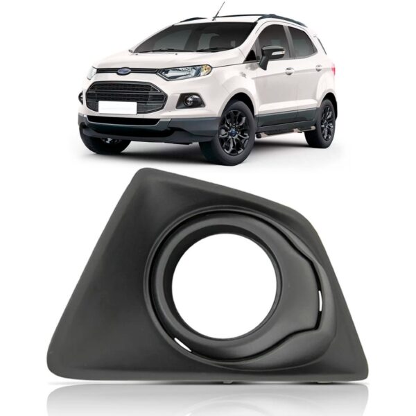 Tela Frontal Moldura Milha Ecosport 13 14 15 16 17 Com Furo Lado Esquerdo