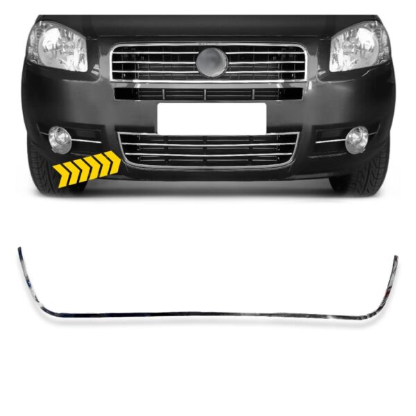 Friso Grade Parachoque Palio 10 A 12 Siena 2008 /.. Cromado