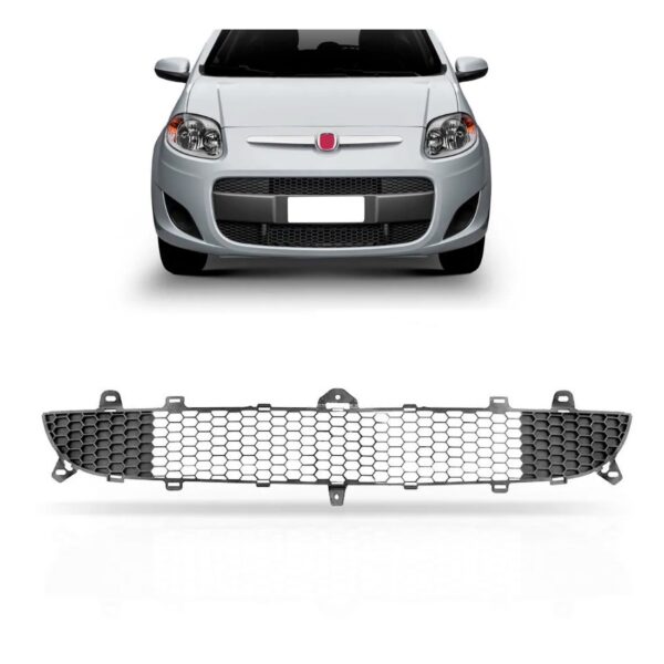 Grade Inferior Central Pchoque Diant Palio 2012 A 2016 Cinza Fosco Dianteiro