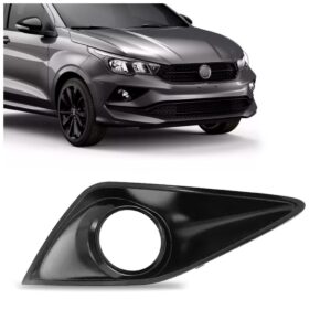 Moldura Milha Cronos 18 19 20 21 22 23 Com Furo Black Piano Lado Direito