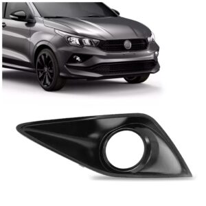 Moldura Milha Cronos 18 19 20 21 22 23 Com Furo Black Piano Lado Esquerdo