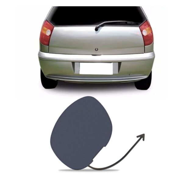 Tampa Reboque Parachoque Traseiro Palio 1996 97 A 2000 Hatch Preto