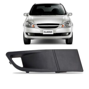 Tela Frontal Moldura Milha Classic 2010 A 2016 Com Furo Lado Direito