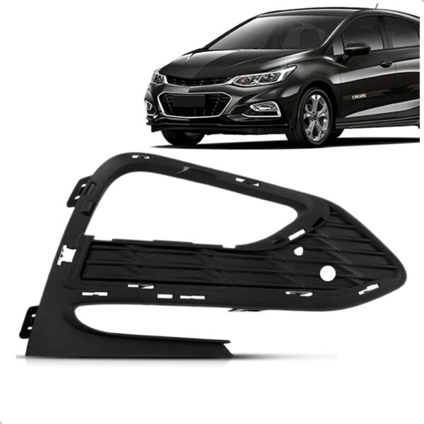 Moldura Farol Milha Cruze Hatch 2017 A 2019 Com Furo Sensor Lado Direito