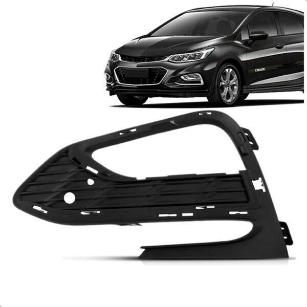 Moldura Farol Milha Cruze Hatch 2017 A 2019 Com Furo Sensor Lado Esquerdo