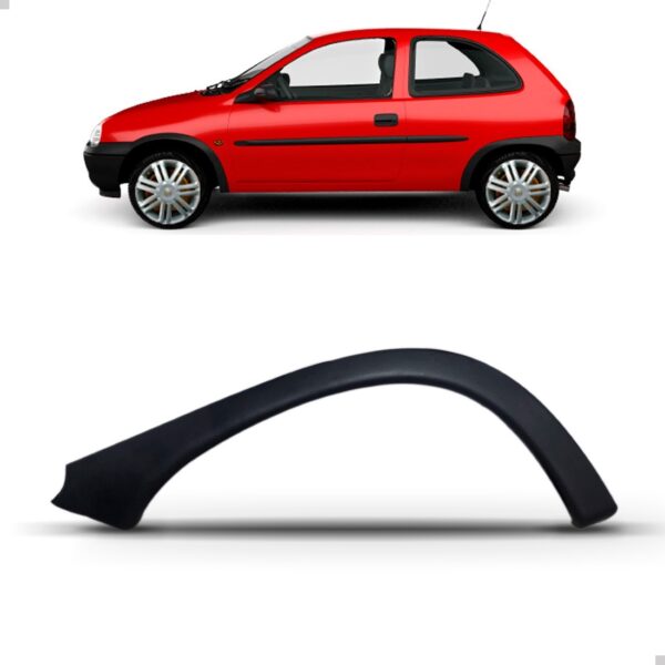 Moldura Paralama Traseiro Corsa 1994 A 2002 Hatch Preto Ld
