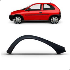 Moldura Paralama Traseiro Corsa 1994 A 2002 Hatch Preto Lado Esquerdo