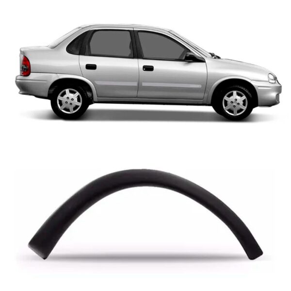 Moldura Paralama Dianteiro Corsa 2000 A 2008 Liso Lado Direito