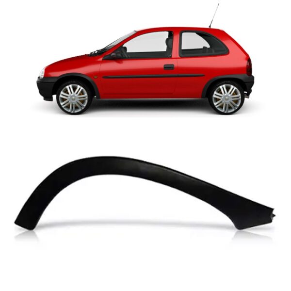 Moldura Paralama Traseiro Corsa 1994 A 2002 Hatch Lisa Lado Esquerdo