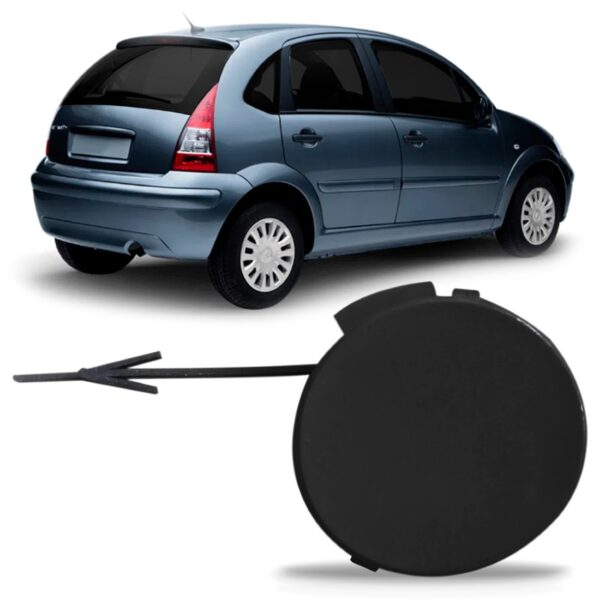 Tampa Reboque Parachoque Traseiro C3 2003 04 2005 2006 2007