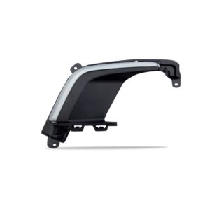 Moldura Farol Milha Peugeot 308 2012 2013 2014 2015 Cinza Lado Esquerdo