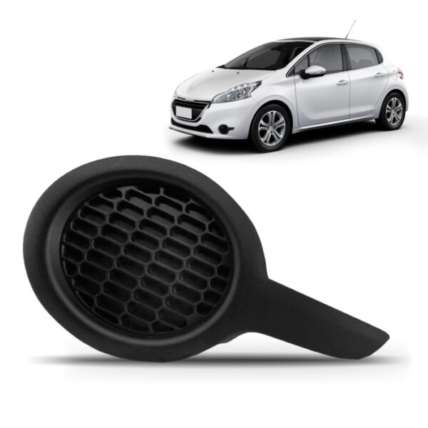 Moldura Milha Peugeot 208 2013 2014 2015 2016 Sem Furo Lado Esquerdo