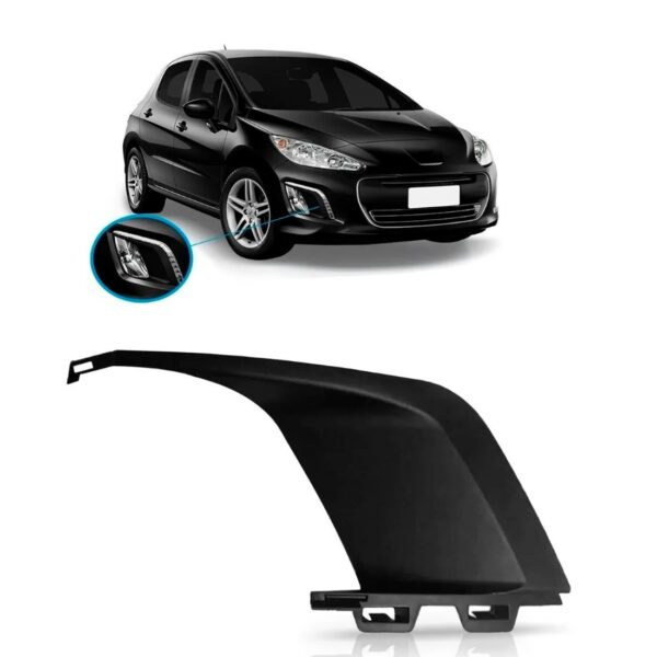 Moldura Milha Peugeot 308 2012 2013 2014 2015 Lado Direito