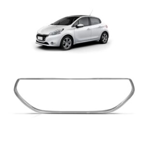 Friso Grade Parachoque Peugeot 208 2013 14 15 2016 Cromado