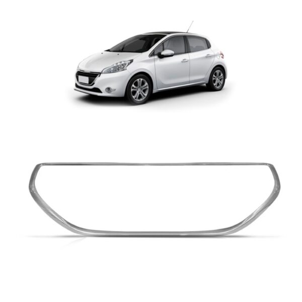 Friso Grade Parachoque Peugeot 208 2013 14 15 2016 Cromado