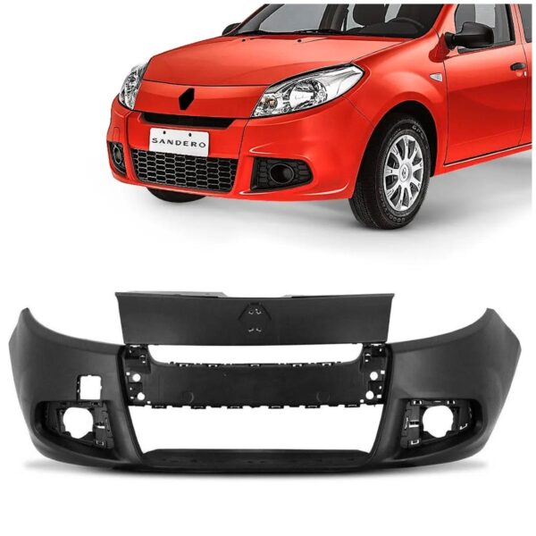 Envolvente Dianteiro Sandero 2011 2012 2013 2014 Novo Liso Preto