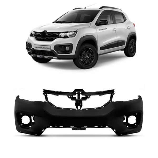 Parachoque Dianteiro Kwid 2017 A 2020 2021 1a Linha Novo Preto
