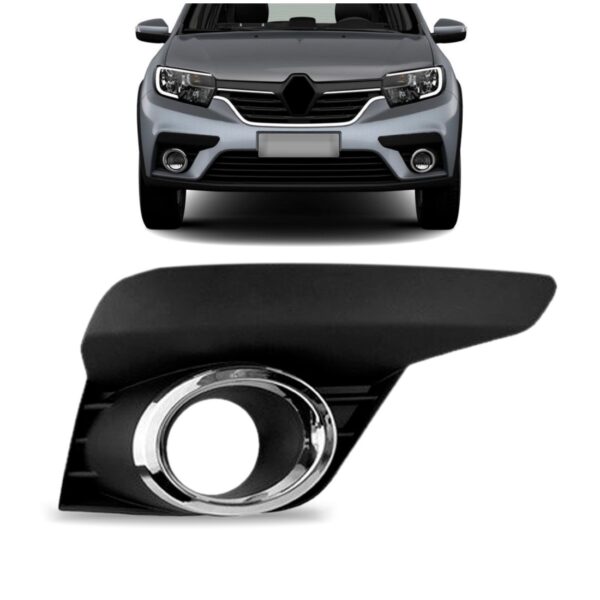 Moldura Milha Logan Sandero 2020 2021 2022 Com Furo Lado Direito