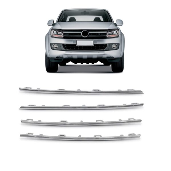 Jogo Friso Grade Radiador Amarok 2010 2012 2013 2014 2016