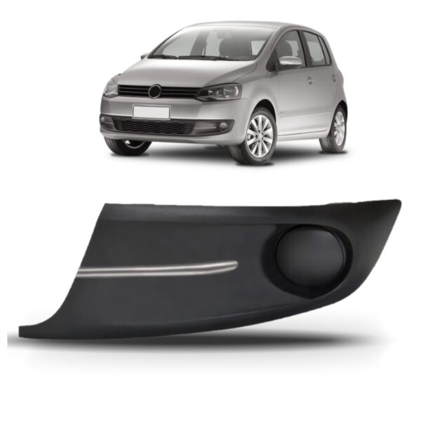 Moldura Farol Milha Fox Spacefox 2010 A 2015  Friso Cromado Lado Esquerdo