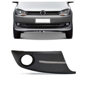 Moldura Farol Milha Fox 2010 A 2015 Com Furo Friso Cromado Lado Direito