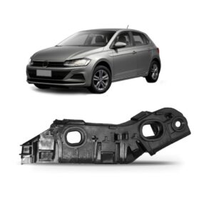 Suporte Guia Parachoque Dianteiro Polo Virtus 2018 Até 2022 Lado Direito