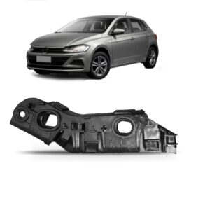 Suporte Guia Parachoque Dianteiro Polo Virtus 2018 Até 2022 Lado Esquerdo