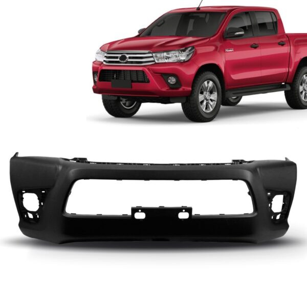 Parachoque Dianteiro Hilux 2015 A 2018 C/grade Cabine Dupla Preto