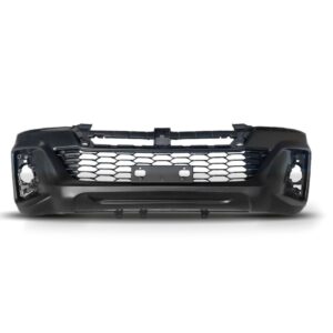Parachoque Dianteiro Hilux 2019 2020 Com Grade Inferior Preto