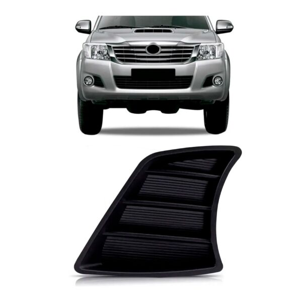 Tela Frontal Moldura Farol Milha Hilux 2012 2013 2014 2015 Lado Esquerdo