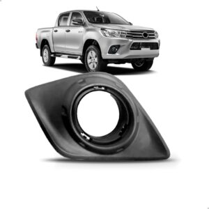 Moldura  Milha Hilux 2015 2016 2017 C/furo S/ Aro Cromado Lado Direito