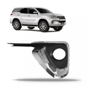 Tela De Parachoque Sw4 2016 A 2021 Com Furo Cromada Le Preto Esquerdo/motorista