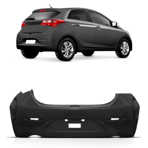 Parachoque Traseiro Para Hb20 Hatch 2013 2014 2015 1a Linha