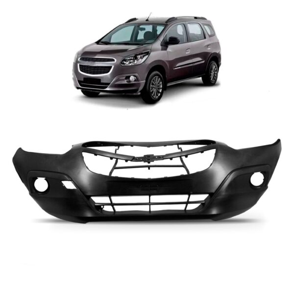 Parachoque Dianteiro Spin 2012 A 2018 Com Furo Preto