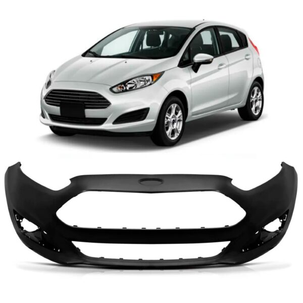 Parachoque Dianteiro Fiesta Hatch 2014 A 2017 1a Linha Novo Preto